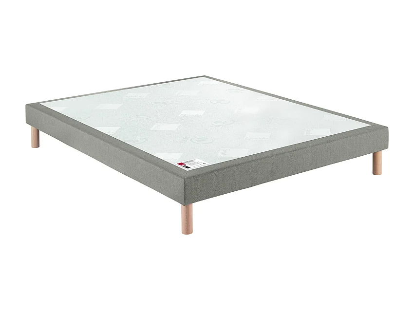 Sommier Epeda confort médium chiné naturel 18 cm NATURE 90x200