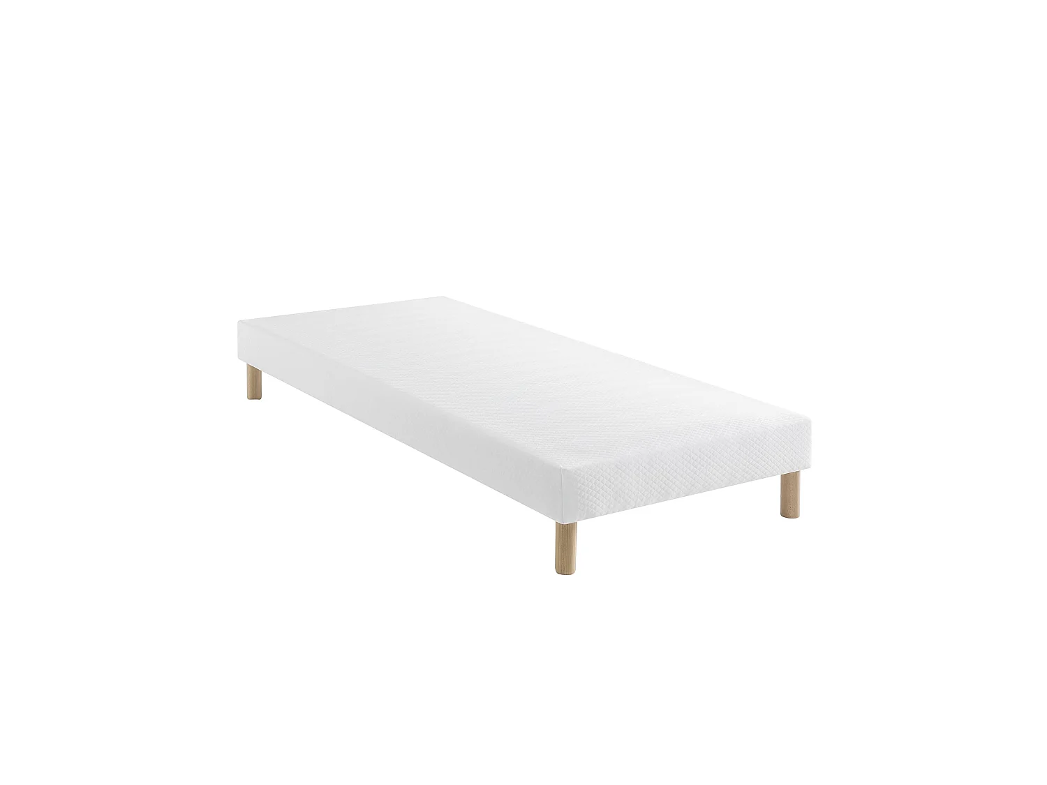 Sommier tapissier blanc 15 cm Constellation - SOMEO 130x190