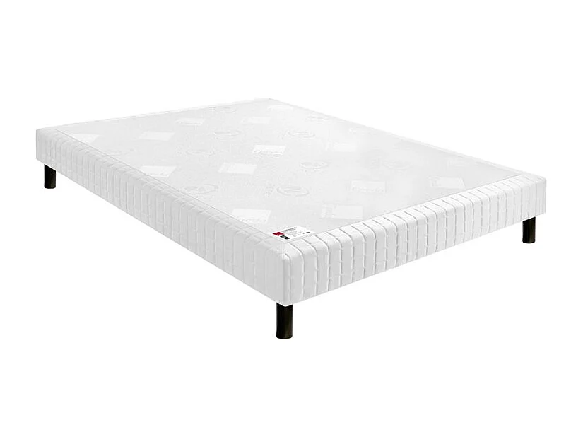 Sommier Nature confort médium 18 cm - Epeda écru 2x90x200