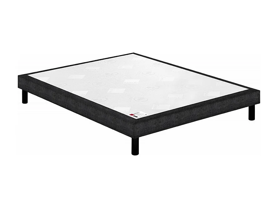 Sommier Nature confort médium 18 cm - Epeda écru 2x100x200