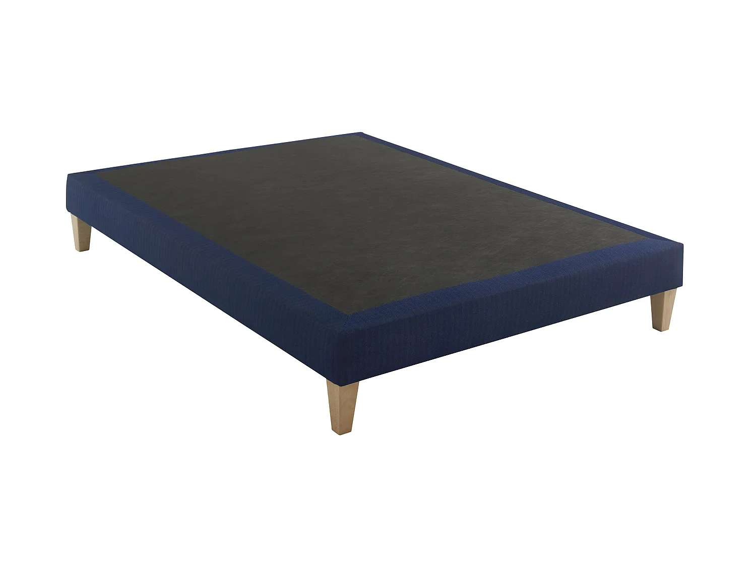 Sommier déco tapissier bleu marine Rêve - SOMEO 150x200