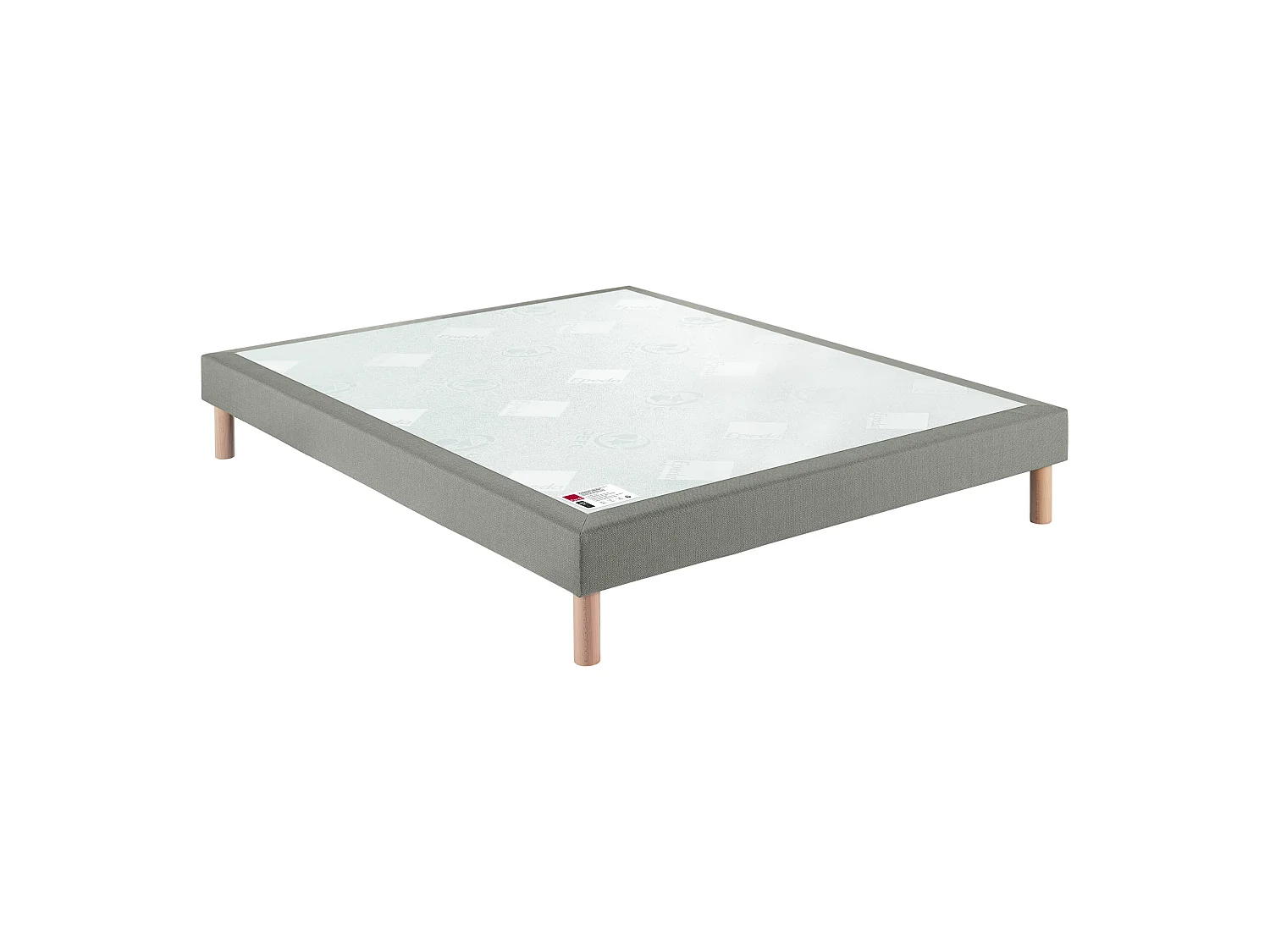 Sommier Epeda confort médium chiné naturel 18 cm NATURE 2x80x200