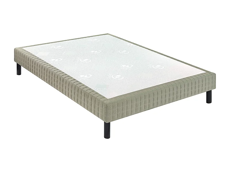 Sommier Epeda confort médium jean gris foncé 18 cm NATURE 90x200