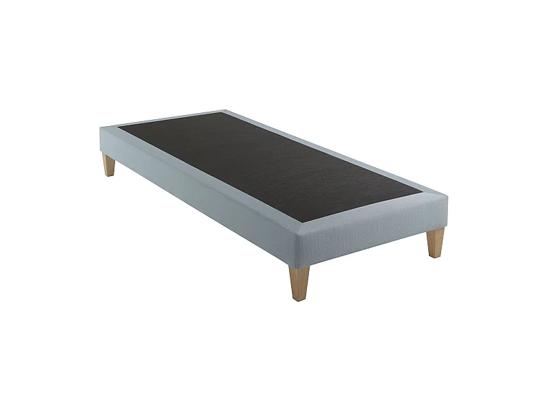 Sommier déco tapissier vert d'eau Songe - SOMEO 2x70x200