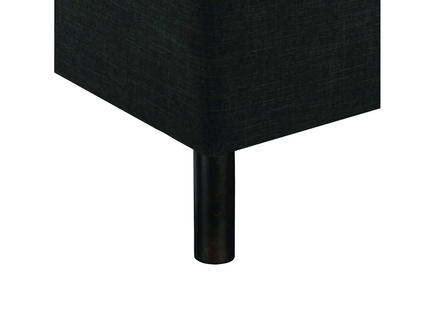 Ensemble boxspring sommier à ressorts + tête de lit + pieds gris chiné Epeda ENCHANTEUR 180X200