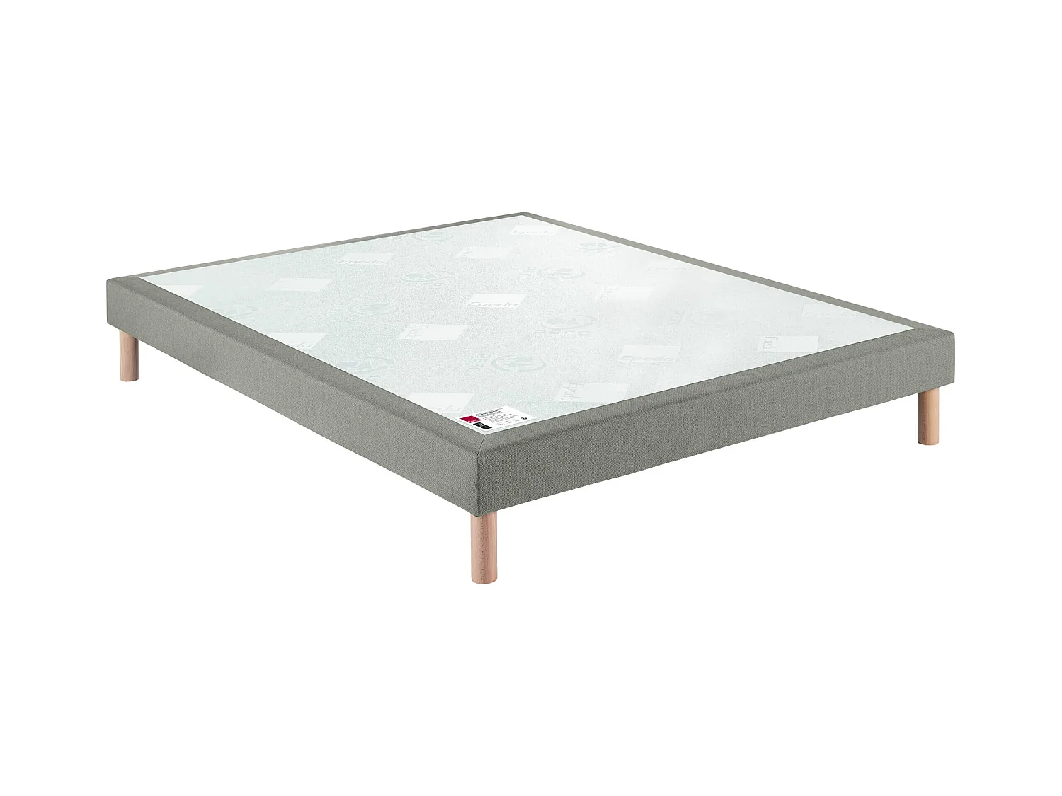 Sommier Epeda confort médium chiné naturel 18 cm NATURE 120x200