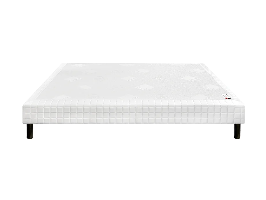 Sommier Nature confort médium 18 cm - Epeda écru 120x190