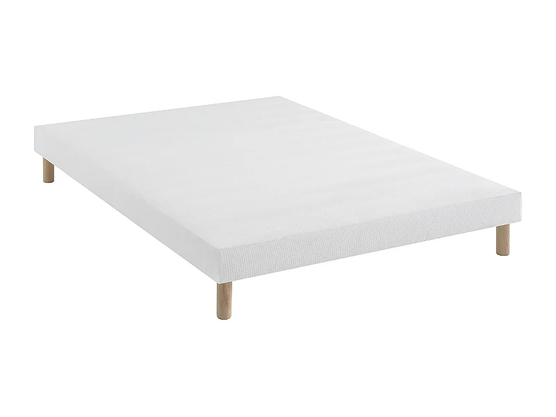 Sommier tapissier blanc 13 cm Lune - SOMEO 180x200