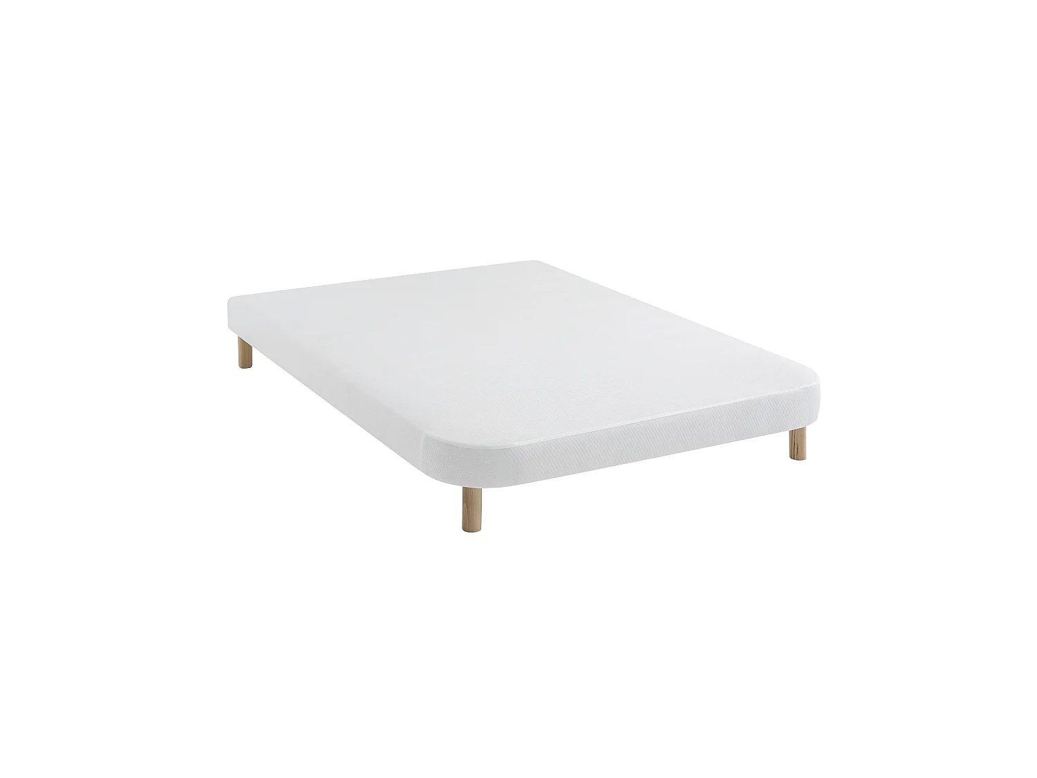 Sommier demi-corbeille tapissier blanc 13 cm Lune - SOMEO 150x200