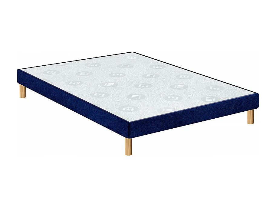 Sommier déco Merinos sable 15 cm avec pieds 140x200