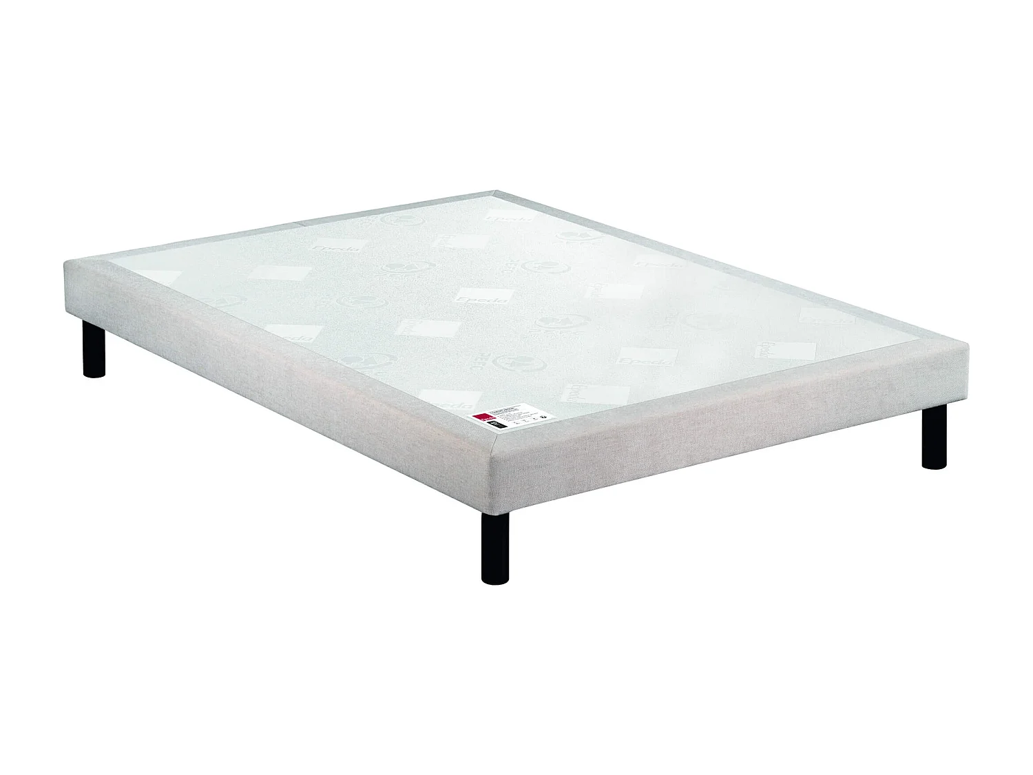 Sommier Epeda confort médium chenillé lin 18 cm NATURE 90x190