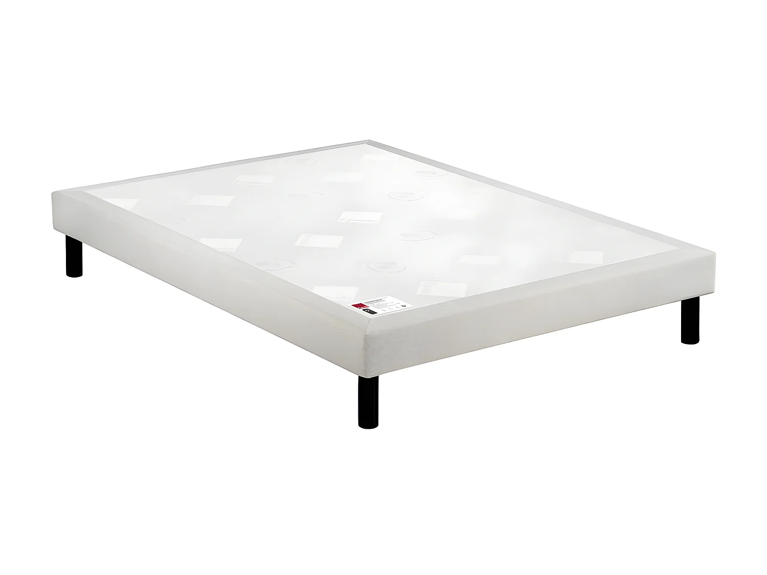 Sommier Epeda confort médium chenillé lin 18 cm NATURE 90x190