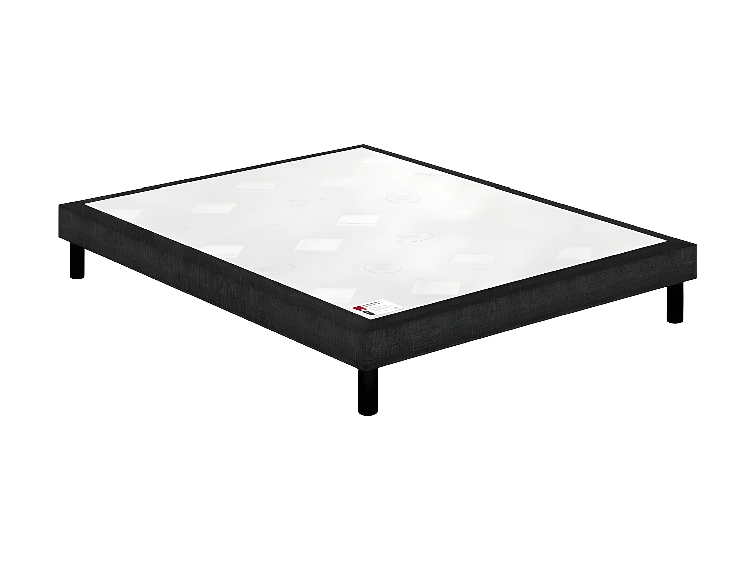 Sommier Epeda confort médium chenillé lin 18 cm NATURE 90x190