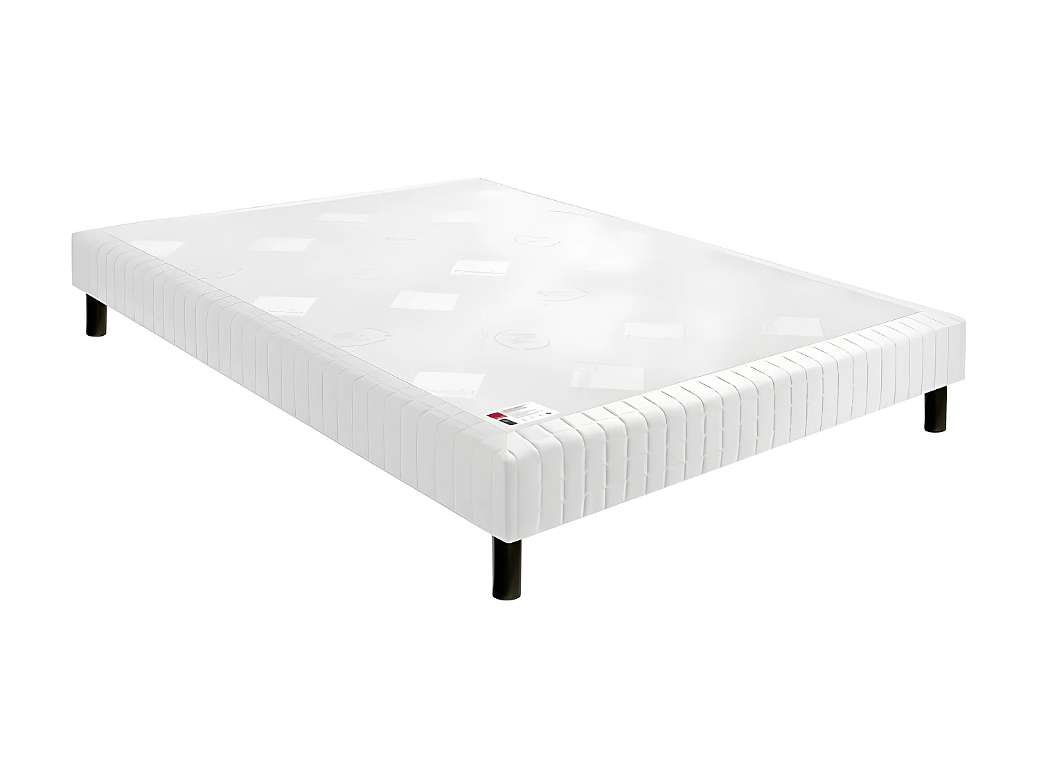 Sommier Epeda confort médium chenillé lin 18 cm NATURE 90x190