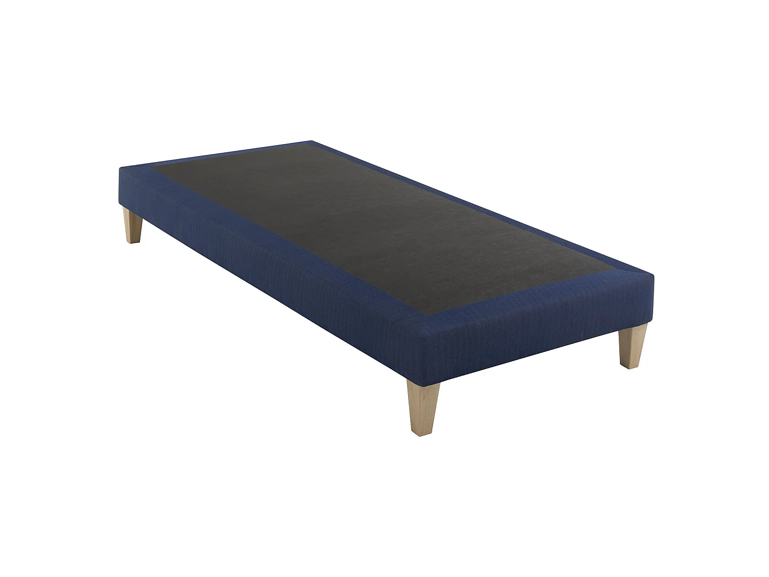 Sommier déco tapissier bleu marine Rêve - SOMEO 80x190