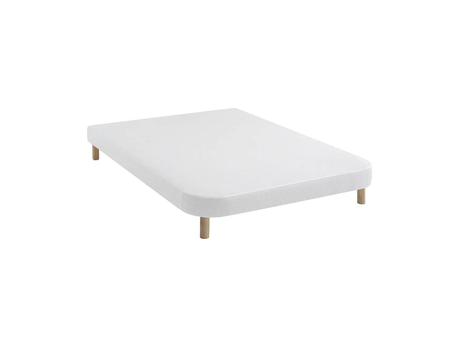 Sommier demi-corbeille tapissier blanc 13 cm Lune - SOMEO 150x190