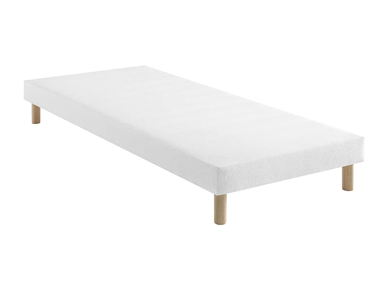 Sommier tapissier blanc 13 cm Lune - SOMEO 130x200