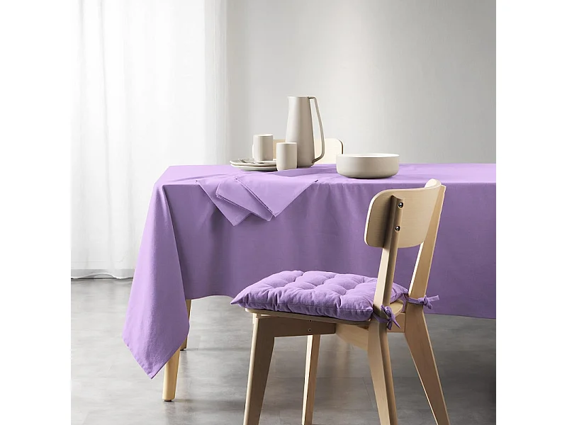 Nappe Rectangulaire "Mistral" 140x240cm Lilas