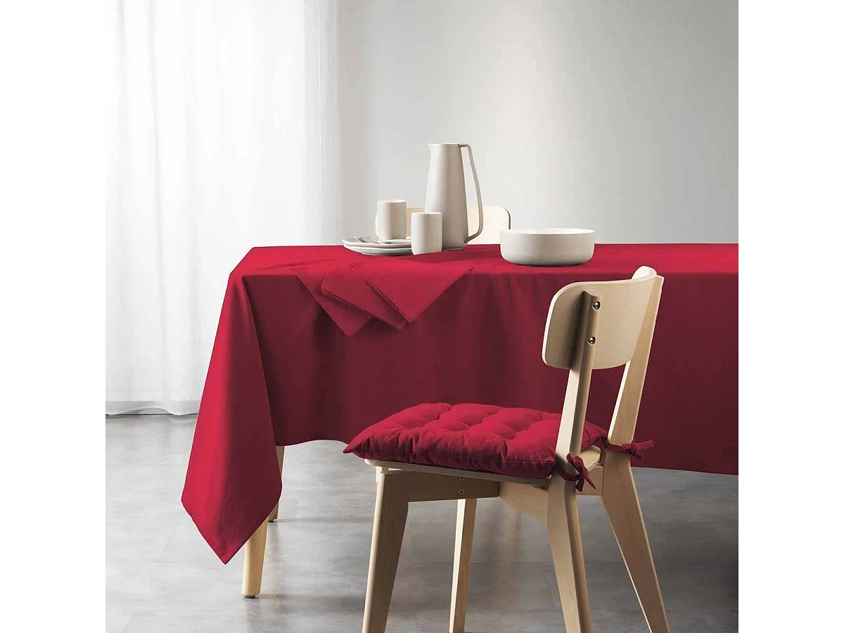 Nappe Rectangulaire "Mistral" 140x240cm Bordeaux