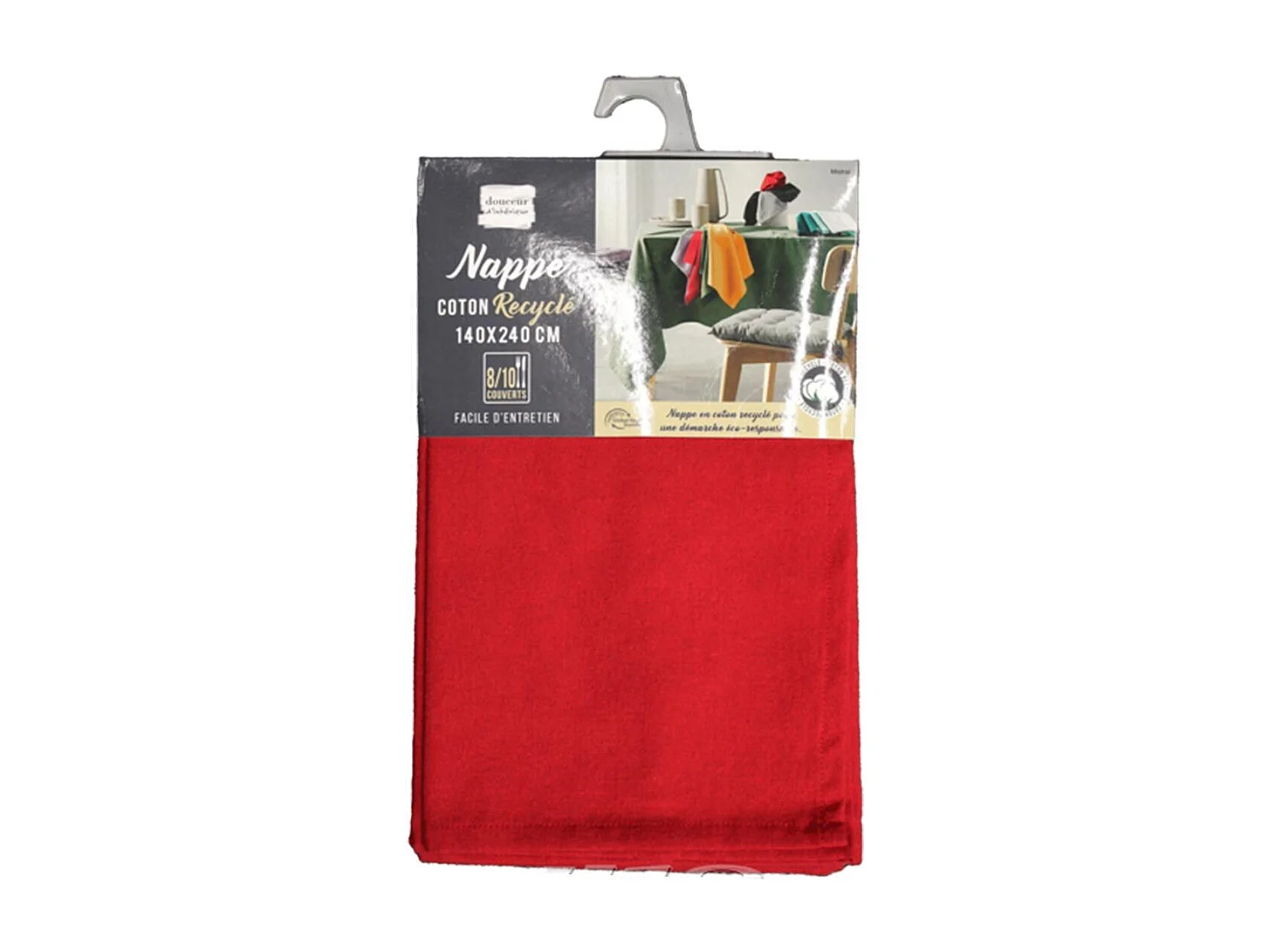 Nappe Rectangulaire "Mistral" 140x240cm Bordeaux