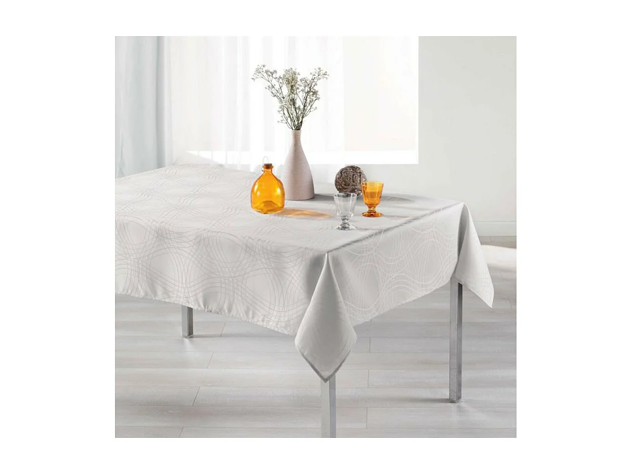 Nappe Rectangulaire "Ondelina" 140x300cm Naturel