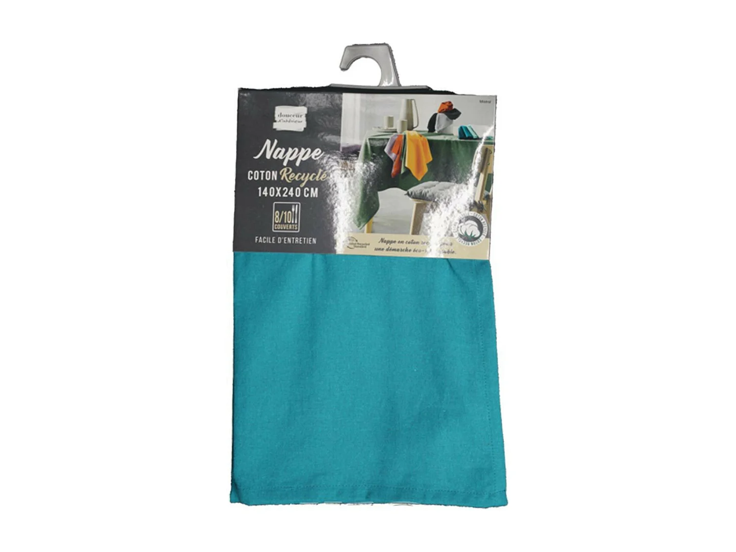 Nappe Rectangulaire "Mistral" 140x240cm Émeraude