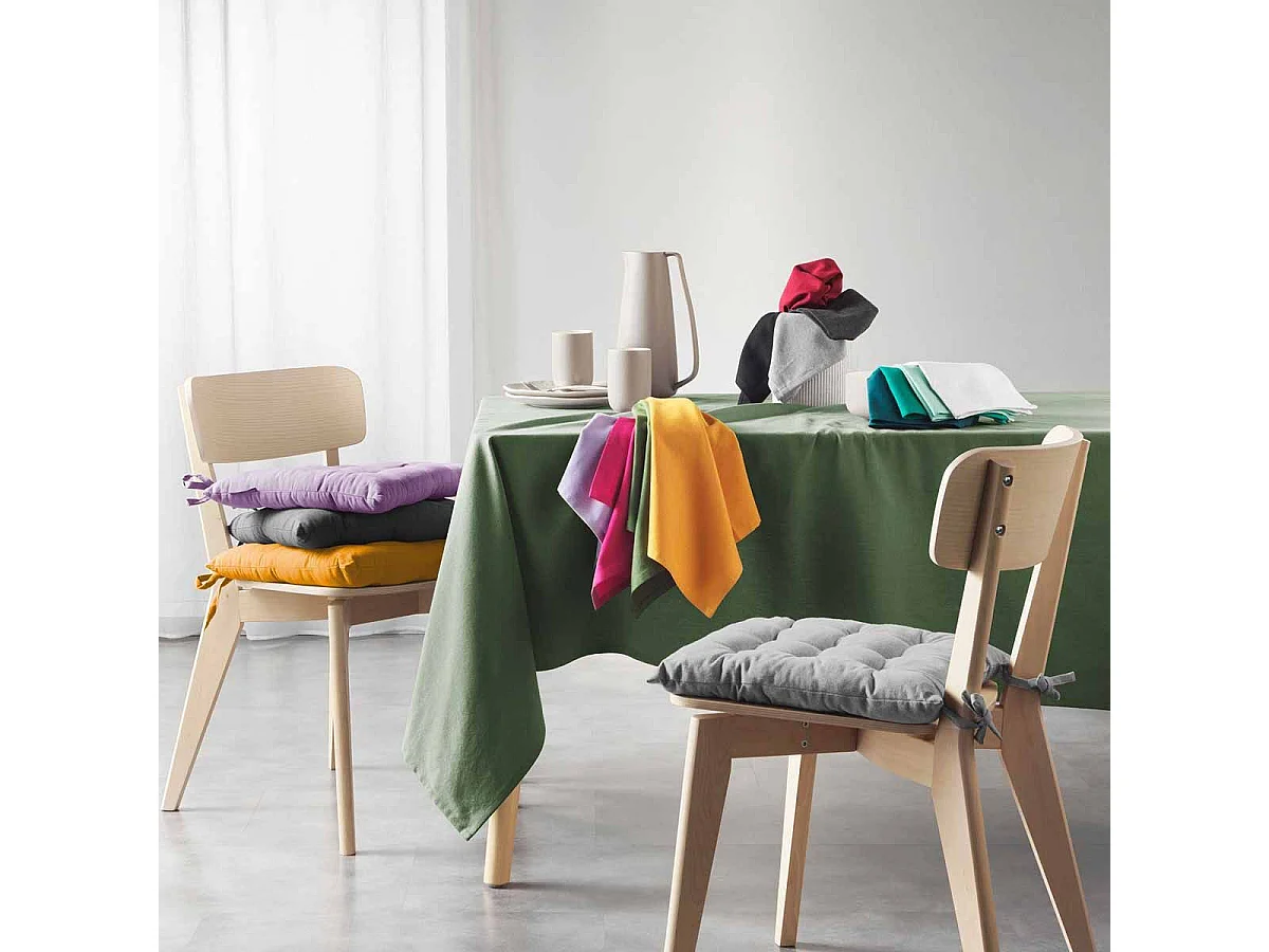 Nappe Rectangulaire "Mistral" 140x240cm Gris Chiné