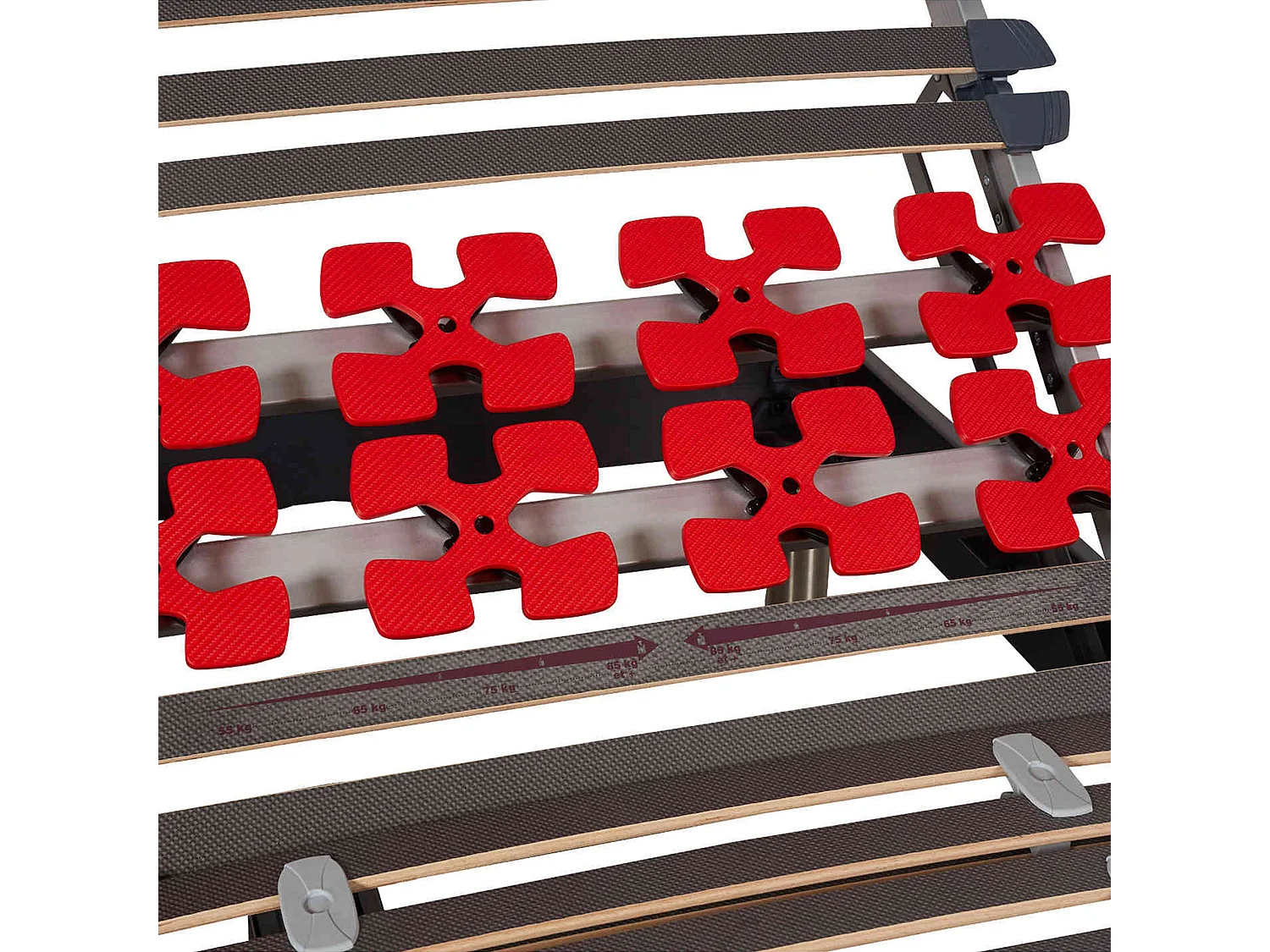 Sommier électrique de relaxation anthracite à plots 90x200