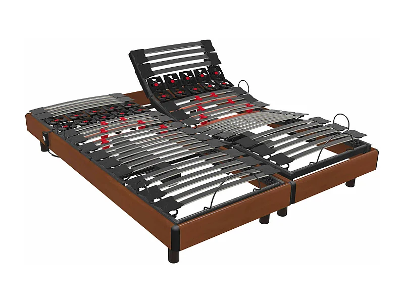 Sommier relaxation cerisier Bultex Pop Art Sigma 2x70x190