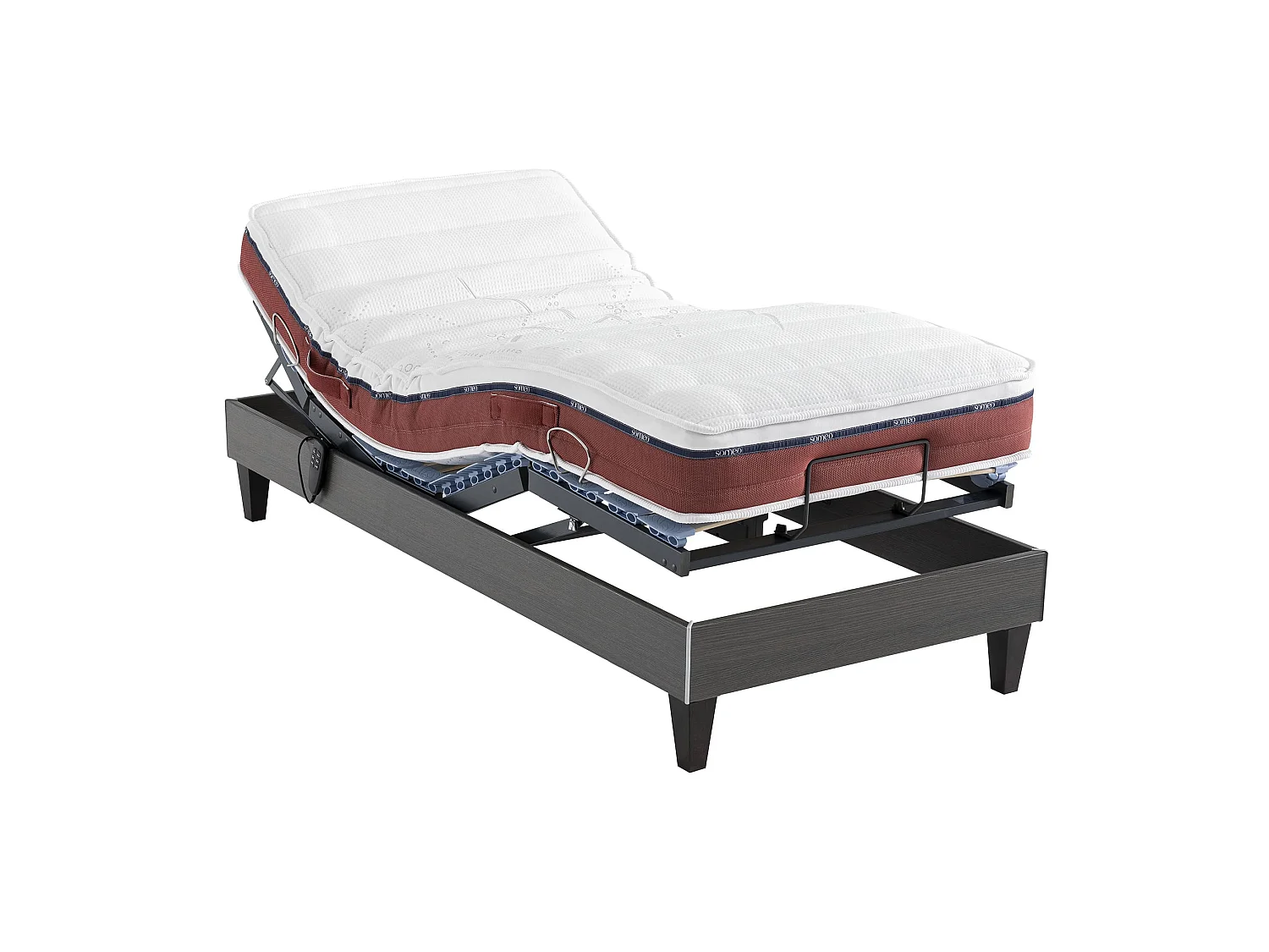 Sommier électrique Someo TPR 50 décor chêne foncé 70x190