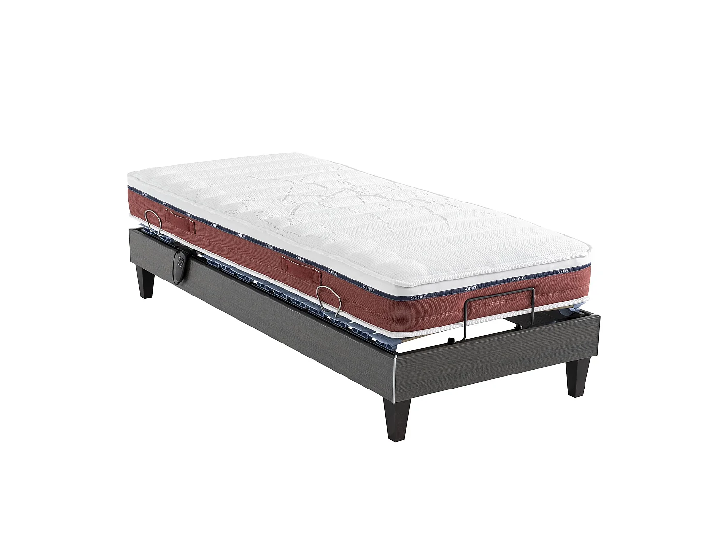 Sommier électrique Someo TPR 50 décor chêne foncé 70x190