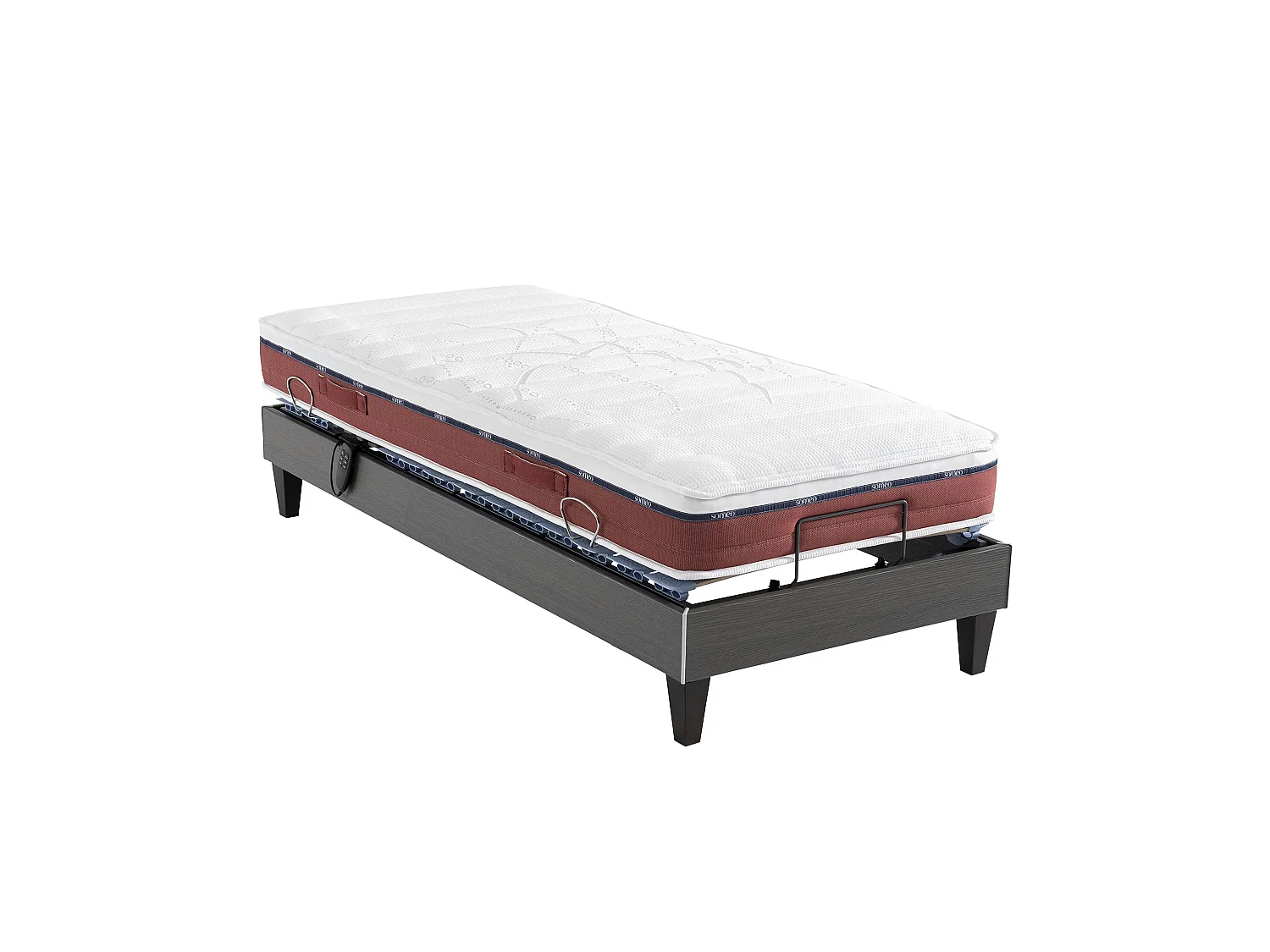 Sommier électrique Someo TPR 50 décor chêne foncé 70x190