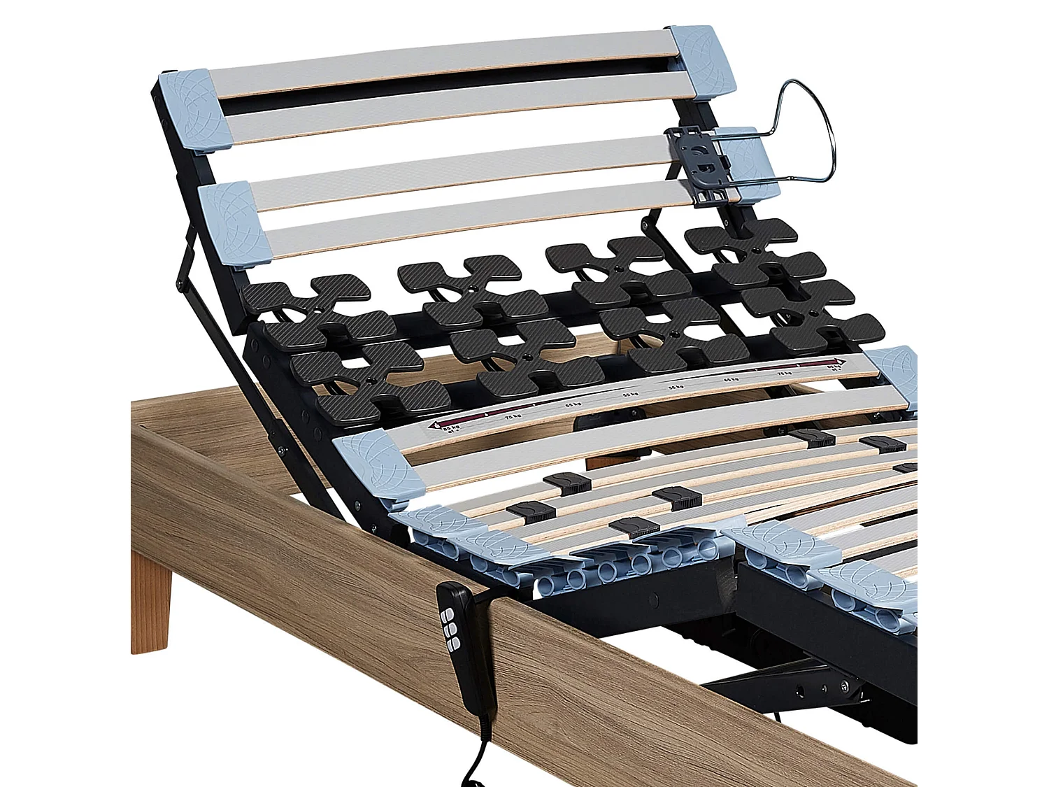 Sommier électrique Someo TPR 50 décor chêne clair 2x80x200