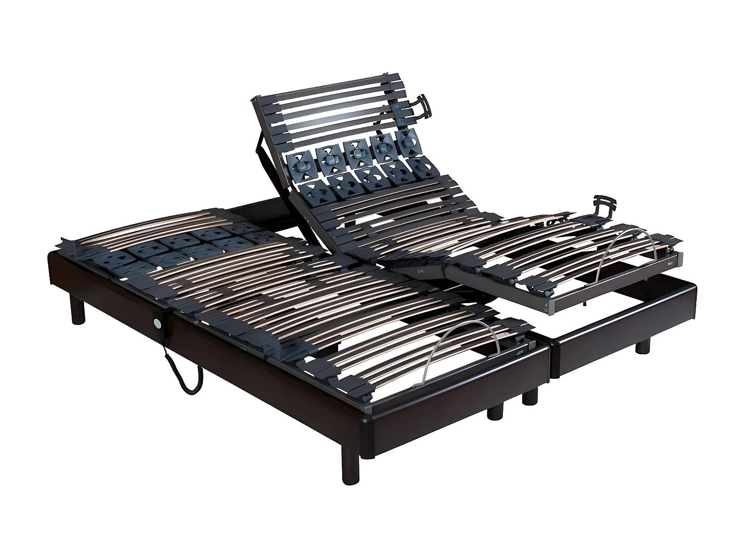 Sommier relaxation cerisier Bultex Pop Art Sigma 2x90x200