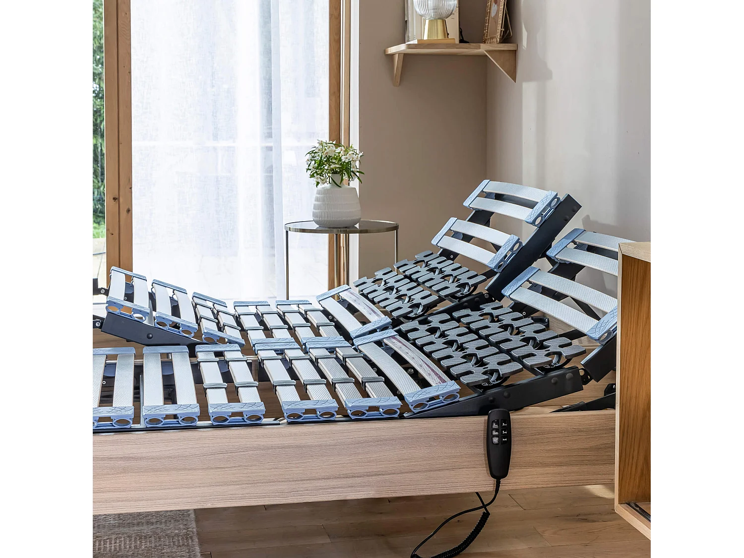 Sommier électrique Someo TPR 50 décor chêne clair 80x200