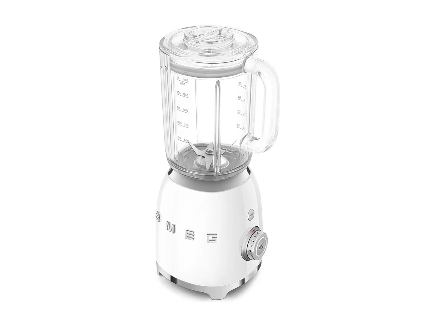 Smeg BLF03WHEU Licuadora de Taza A+ - Blanca, 800W, 1,5L