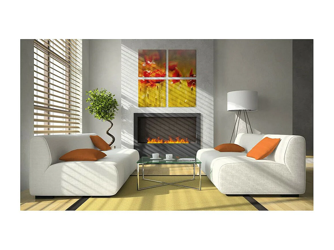 Tableau Imprimé "Temps D'été" 40 x 40 cm