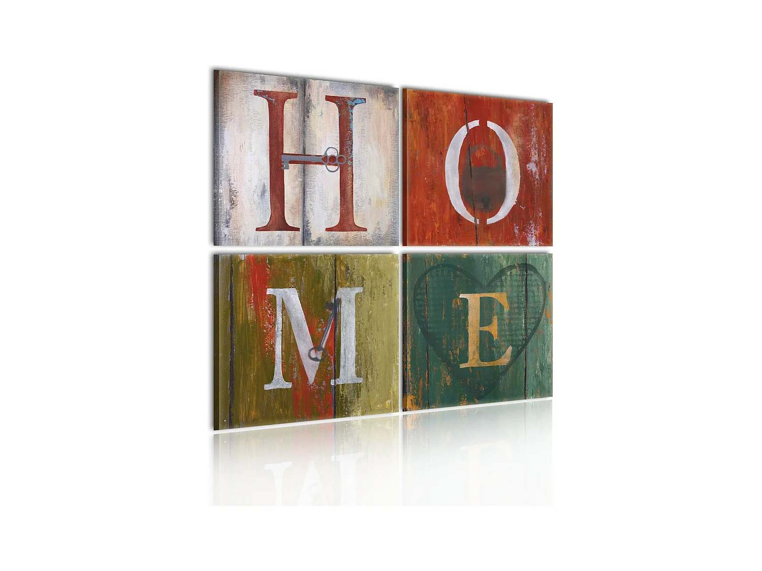Tableau Imprimé "Welcome Home" 80 x 80 cm