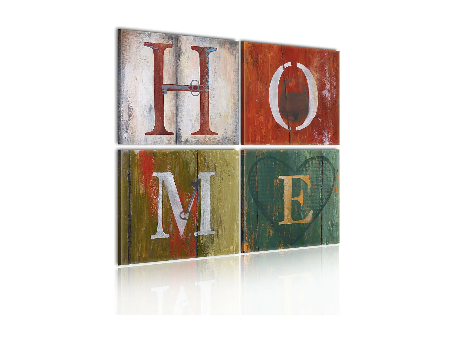 Tableau Imprimé "Welcome Home" 80 x 80 cm