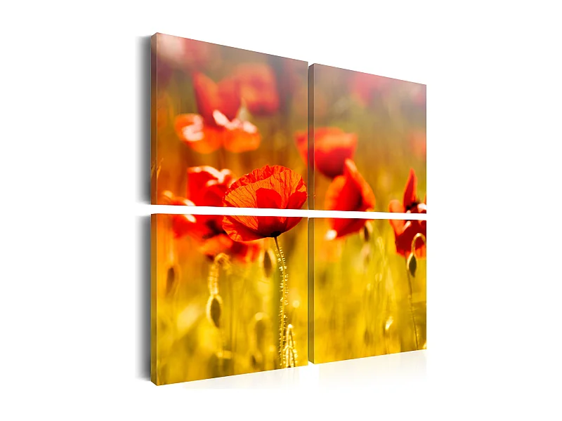 Tableau Imprimé "Temps D'été" 80 x 80 cm