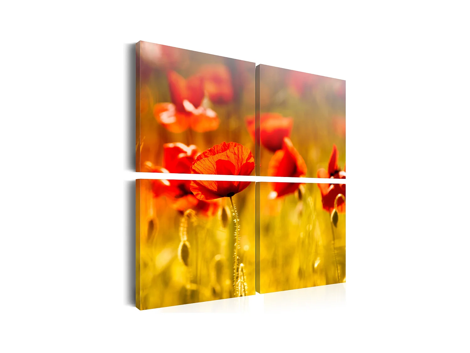 Tableau Imprimé "Temps D'été" 80 x 80 cm