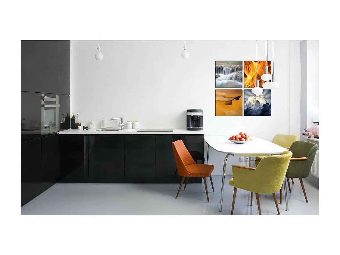 Tableau Imprimé "Diversité de la Nature" 80 x 80 cm