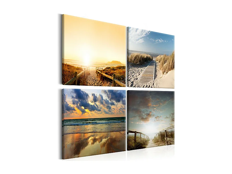 Tableau Imprimé "On the Beach of Dreams" 80 x 80 cm