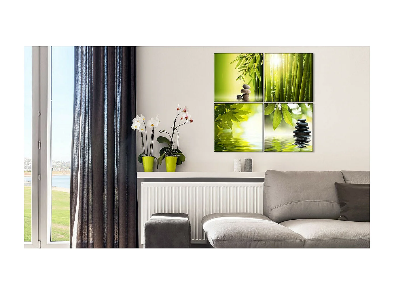 Tableau Imprimé "Calme" 40 x 40 cm