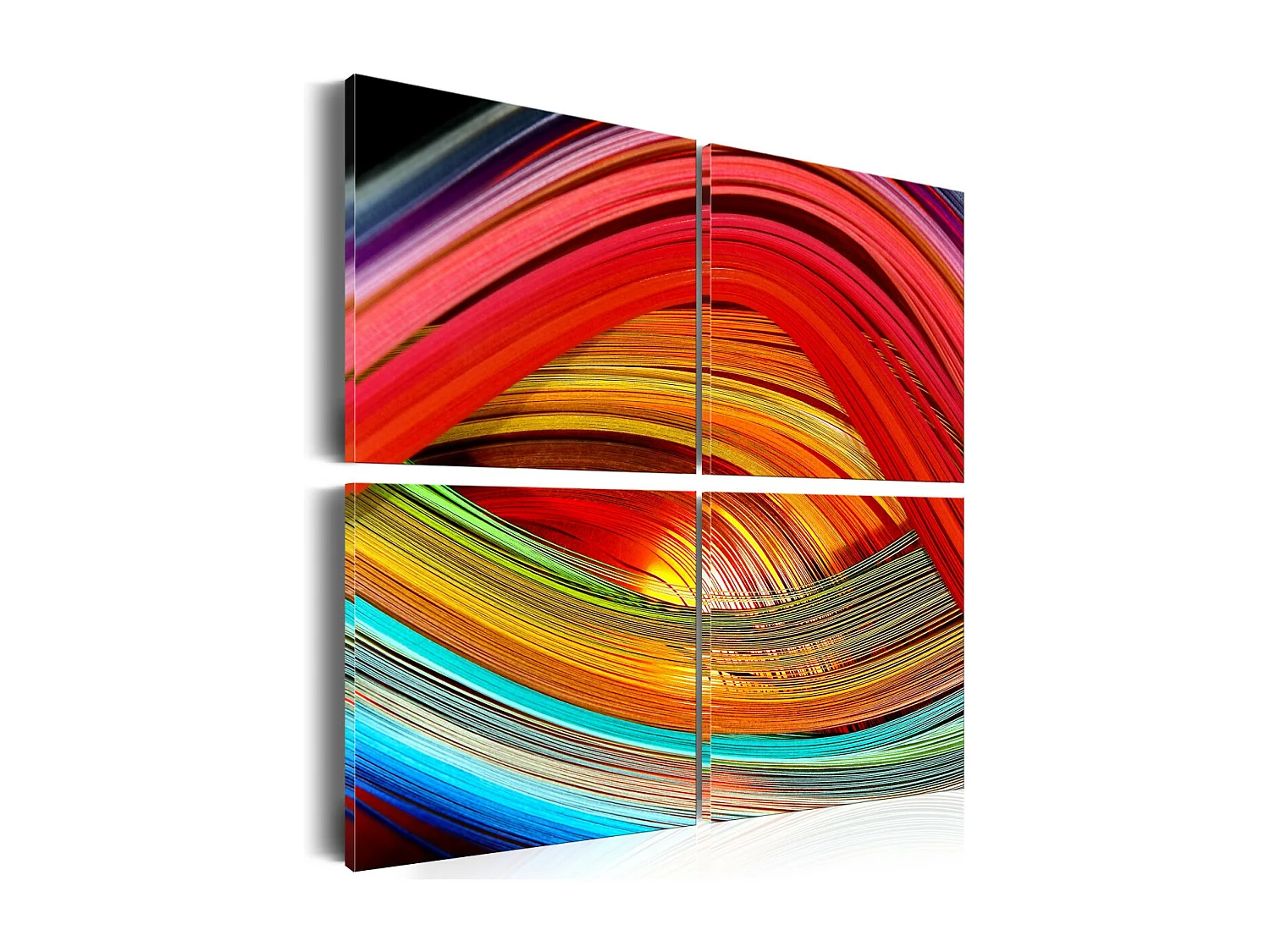 Tableau Imprimé "Abîme Coloré" 40 x 40 cm