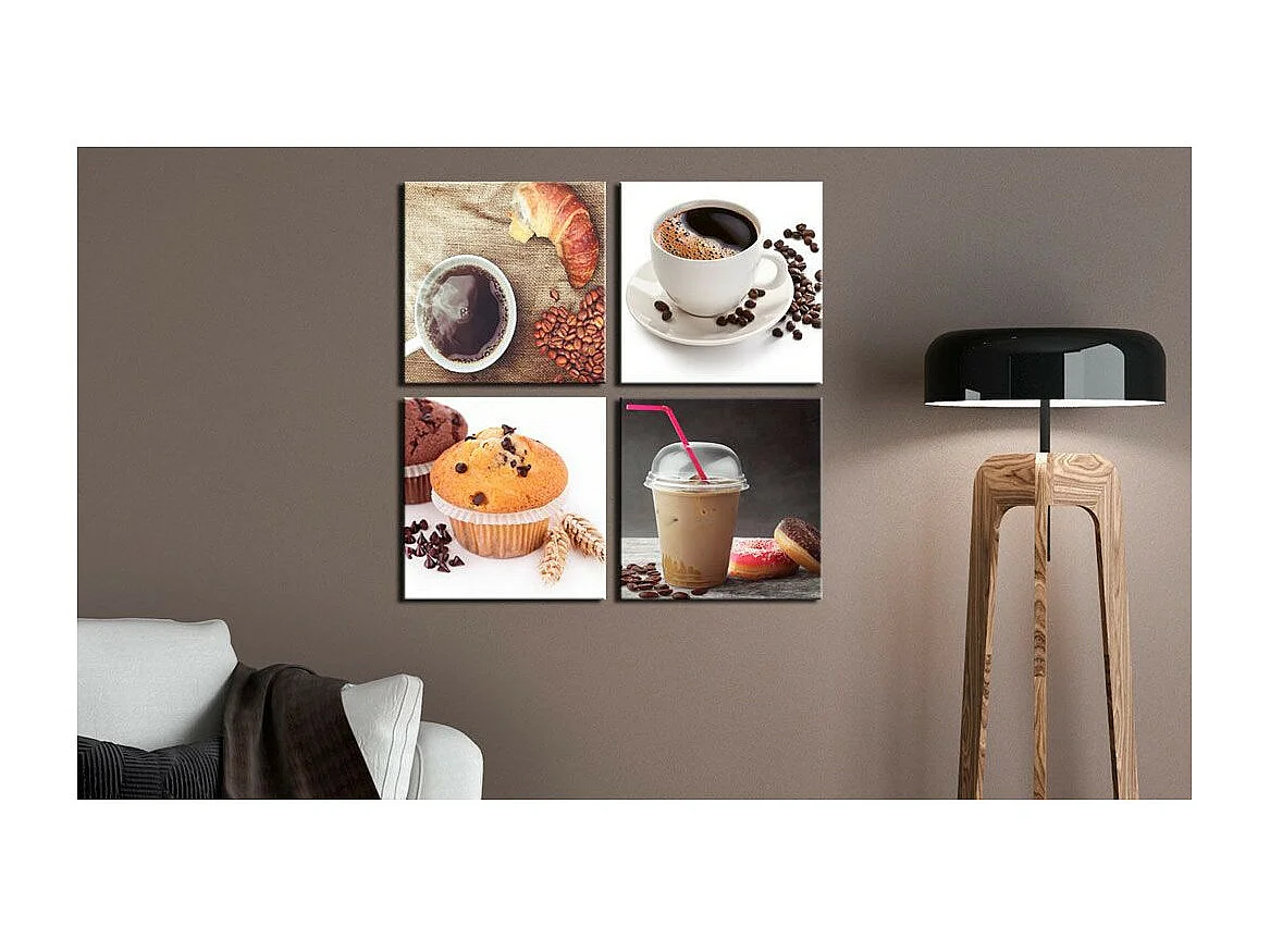 Tableau Imprimé "A Sweet Breakfast" 80 x 80 cm