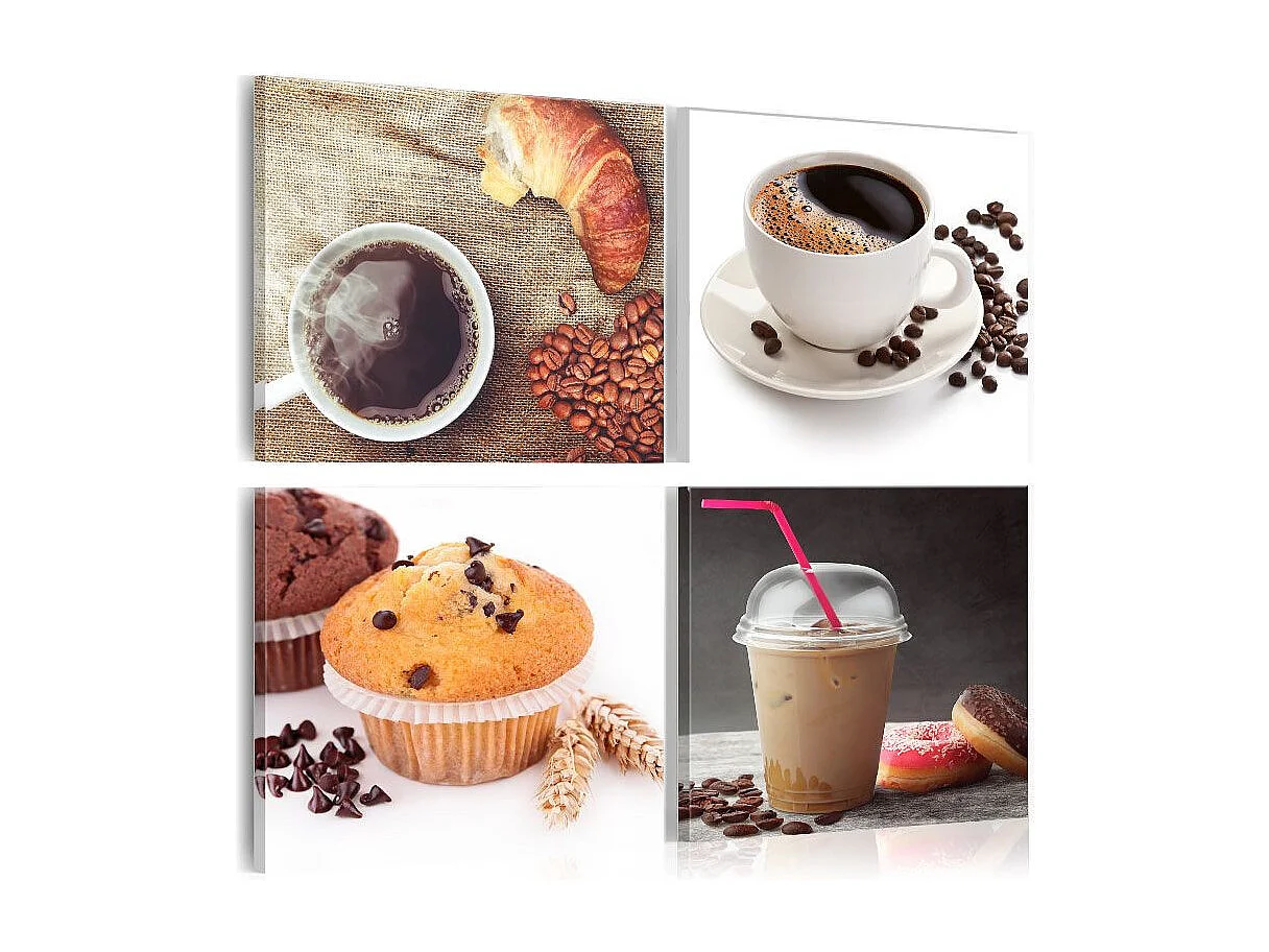 Tableau Imprimé "A Sweet Breakfast" 80 x 80 cm