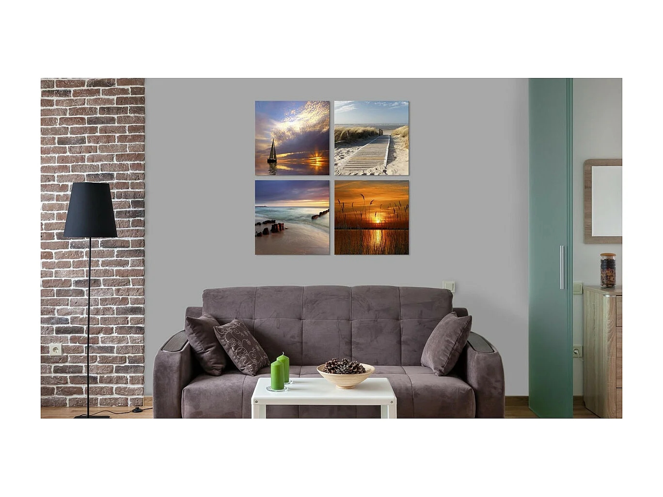 Tableau Imprimé "From Dusk To Dawn" 40 x 40 cm