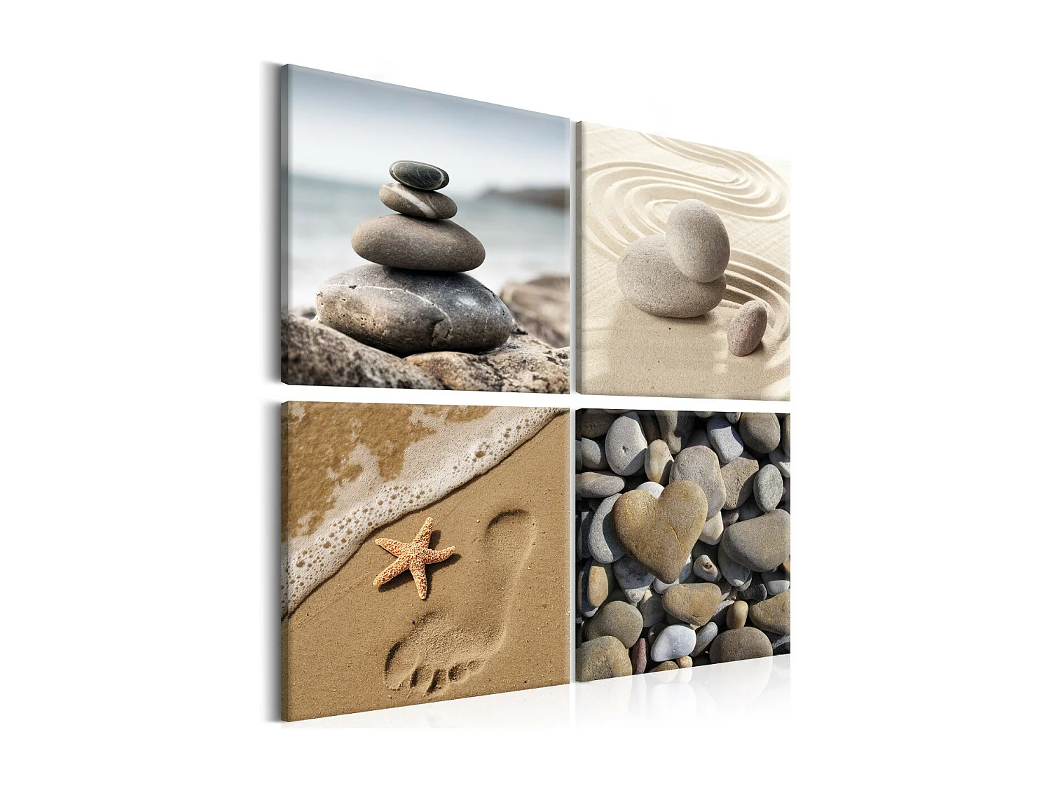 Tableau Imprimé "Marine Quartet" 40 x 40 cm