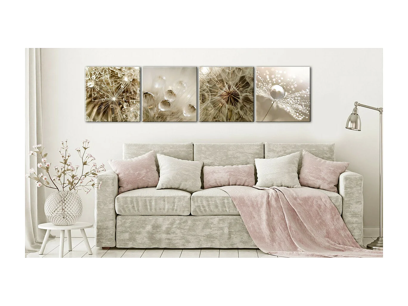 Tableau Imprimé "Beige Summer" 80 x 80 cm